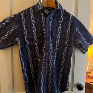 Vintage Wrangler Checotah Short-sleeved Western-ware Shirt